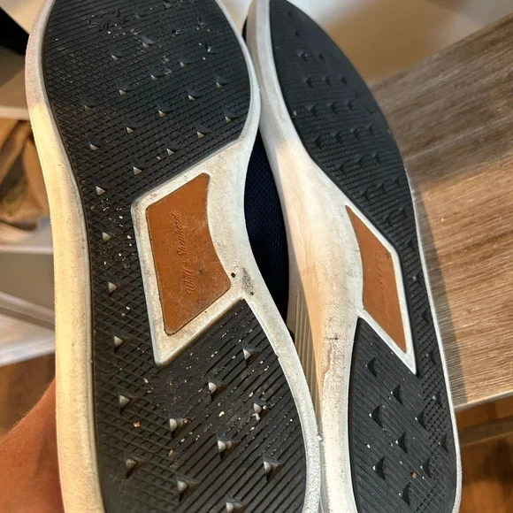 Wolf & Shepherd SWIFTKNIT™ DERBY Navy Blue Sneakers Leather Accents Sz 14 EXLNT - Picture 9 of 11